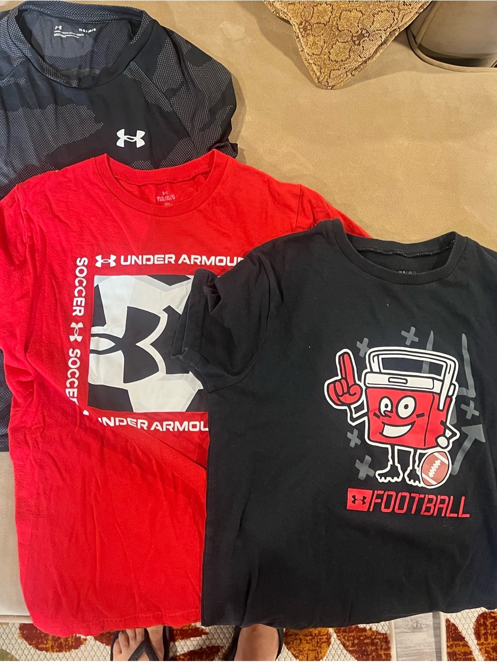 Under Armour Kids Red & Black Sports Tee Bundle